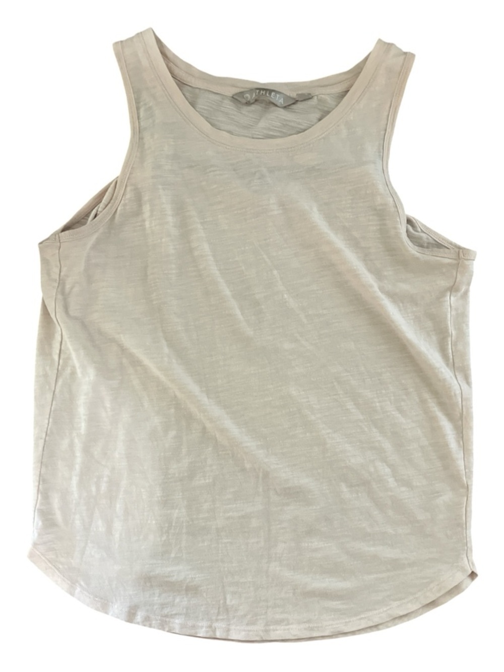 Athleta Neutral Light Pink Scoop Neck Tank